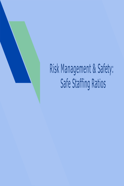 Risk Management and Safety; Safe Staffing Rations